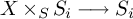 upper X times Subscript upper S Baseline upper S Subscript i Baseline long right arrow upper S Subscript i