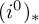 left parenthesis i Superscript 0 Baseline right parenthesis Subscript asterisk