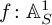 f colon upper A Subscript upper S Superscript 1