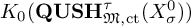 upper K 0 left parenthesis upper Q upper U upper S upper H Subscript German upper M comma c t Superscript tau Baseline left parenthesis upper X Subscript sigma Superscript 0 Baseline right parenthesis right parenthesis