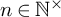 n element of upper N Superscript times