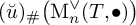 left parenthesis ̆ u right parenthesis Subscript number sign Baseline left parenthesis upper M Subscript n Superscript or Baseline left parenthesis upper T comma bullet right parenthesis right parenthesis