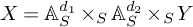 upper X equals upper A Subscript upper S Superscript d 1 Baseline times Subscript upper S Baseline upper A Subscript upper S Superscript d 2 Baseline times Subscript upper S Baseline upper Y