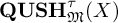 upper Q upper U upper S upper H Subscript German upper M Superscript tau Baseline left parenthesis upper X right parenthesis