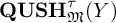 upper Q upper U upper S upper H Subscript German upper M Superscript tau Baseline left parenthesis upper Y right parenthesis