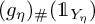 left parenthesis g Subscript eta Baseline right parenthesis Subscript number sign Baseline left parenthesis 1 Subscript upper Y Sub Subscript eta Subscript Baseline right parenthesis