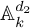 upper A Subscript k Superscript d 2