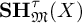 upper S upper H Subscript German upper M Superscript tau Baseline left parenthesis upper X right parenthesis