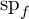 backslash operatorname s p Subscript f