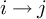 i right arrow j