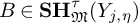 upper B element of upper S upper H Subscript German upper M Superscript tau Baseline left parenthesis upper Y Subscript j comma eta Baseline right parenthesis