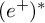 left parenthesis e Superscript plus Baseline right parenthesis Superscript asterisk