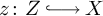 z colon upper Z right arrow with hook upper X