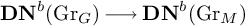 upper D upper N Superscript b Baseline left parenthesis upper G r Subscript upper G Baseline right parenthesis long right arrow upper D upper N Superscript b Baseline left parenthesis upper G r Subscript upper M Baseline right parenthesis