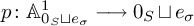 p colon upper A Subscript 0 Sub Subscript upper S Subscript square cup e Sub Subscript sigma Subscript Superscript 1 Baseline long right arrow 0 Subscript upper S Baseline square cup e Subscript sigma Baseline