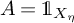 upper A equals 1 Subscript upper X Sub Subscript eta