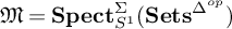 German upper M equals upper S p e c t Subscript upper S Sub Superscript 1 Superscript upper Sigma Baseline left parenthesis upper S e t s Superscript upper Delta Super Superscript o p Superscript Baseline right parenthesis