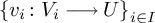StartSet v Subscript i Baseline colon upper V Subscript i Baseline long right arrow upper U EndSet Subscript i element of upper I