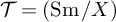 script upper T equals left parenthesis backslash operatorname upper S m divided by upper X right parenthesis