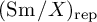 left parenthesis backslash operatorname upper S m divided by upper X right parenthesis Subscript r e p