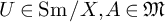 upper U element of backslash operatorname upper S m divided by upper X comma upper A element of German upper M