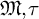 German upper M comma tau