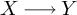 upper X long right arrow upper Y