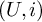 left parenthesis upper U comma i right parenthesis