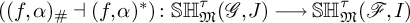 left parenthesis left parenthesis f comma alpha right parenthesis Subscript number sign Baseline left tack left parenthesis f comma alpha right parenthesis Superscript asterisk Baseline right parenthesis colon upper S upper H Subscript German upper M Superscript tau Baseline left parenthesis script upper G comma upper J right parenthesis long right arrow upper S upper H Subscript German upper M Superscript tau Baseline left parenthesis script upper F comma upper I right parenthesis