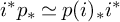 i Superscript asterisk Baseline p Subscript asterisk Baseline asymptotically equals p left parenthesis i right parenthesis Subscript asterisk Baseline i Superscript asterisk