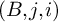left parenthesis upper B comma j comma i right parenthesis