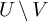upper U divided by upper V