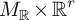 upper M Subscript backslash operatorname double struck upper R Baseline times backslash operatorname double struck upper R Superscript r