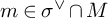 m element of sigma Superscript or Baseline intersection upper M