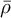 rho overbar