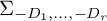 upper Sigma Subscript minus upper D 1 comma midline horizontal ellipsis comma minus upper D Sub Subscript r Subscript