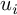 u Subscript i