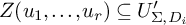 upper Z left parenthesis u 1 comma midline horizontal ellipsis comma u Subscript r Baseline right parenthesis subset of or equal to upper U Subscript upper Sigma comma upper D Sub Subscript i Subscript Baseline prime