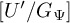 upper U prime slash upper G Subscript upper Psi Baseline