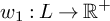 w 1 colon upper L right arrow backslash operatorname double struck upper R Superscript plus
