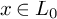x element of upper L 0