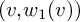 left parenthesis v comma w 1 left parenthesis v right parenthesis right parenthesis