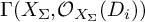 upper Gamma left parenthesis upper X Subscript upper Sigma Baseline comma upper O Subscript upper X Sub Subscript upper Sigma Subscript Baseline left parenthesis upper D Subscript i Baseline right parenthesis right parenthesis