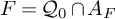 upper F equals upper Q 0 intersection upper A Subscript upper F