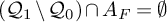 left parenthesis upper Q 1 divided by upper Q 0 right parenthesis intersection upper A Subscript upper F Baseline equals backslash emptyset