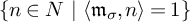 StartSet n element of upper N backslash space vertical bar backslash space left angle bracket m Subscript sigma Baseline comma n right angle bracket equals 1 EndSet