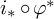 i Subscript asterisk Baseline ring phi Superscript asterisk