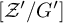 script upper Z prime slash upper G prime