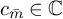 c Subscript m overbar Baseline element of backslash operatorname double struck upper C