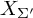 upper X Subscript upper Sigma prime